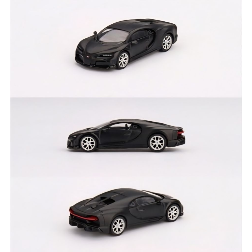 mini gt 374 bugatti chiron super sport 300+ matte black