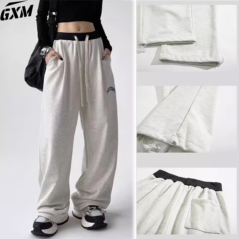 celana katun pria celana kasual pria Celana longgar unisex Celana jogging pria sweatpants pria baggy