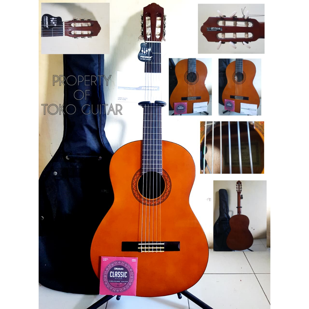 GITAR YAMAHA CX40 CLASSIC ELECTRIC (UPGRADE FISHMAN SONITONE PREAMP) ORIGINAL