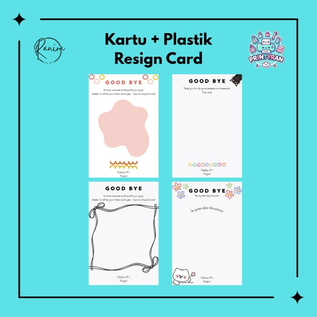 Kartu + Plastik resign card