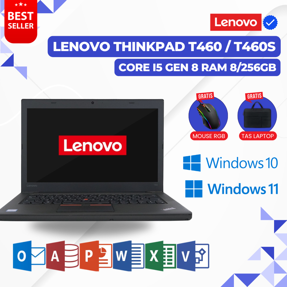 Lenovo Thinkpad T460 Core i5 Gen 8 | Thinkpad T460S Core i5 Gen 8 Ram 8/256GB - Laptop Thinkpad Seco