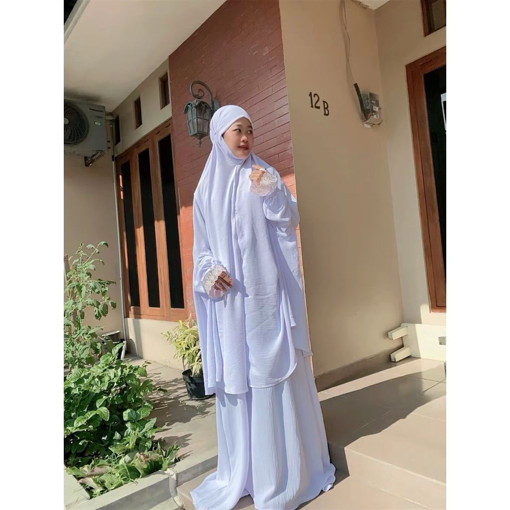 Gamis Yasmin Set Khimar Dagu