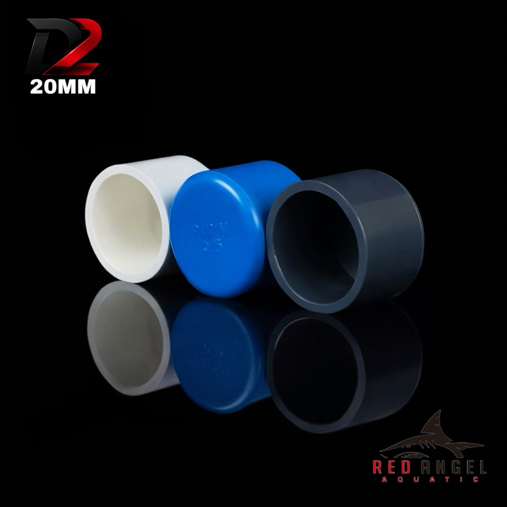 20mm dop tutup pipa aquarium pvc khusus pipa 20mm