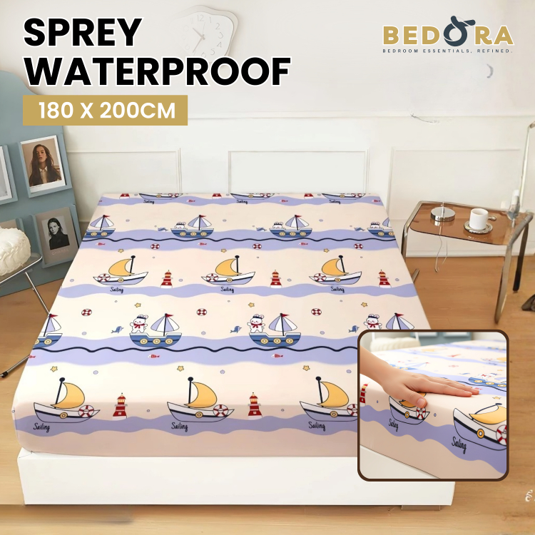 Sprei Anti Air Waterproof Sprey Sprei Waterproof Anti Air 180 X 200CM Sprei Anti Ompol Anak