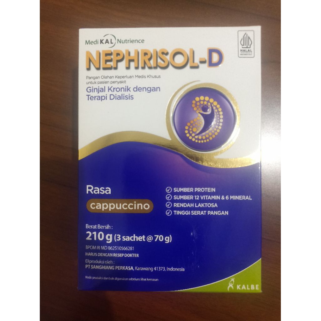Nephrisol-D 210 gram original ED jauh