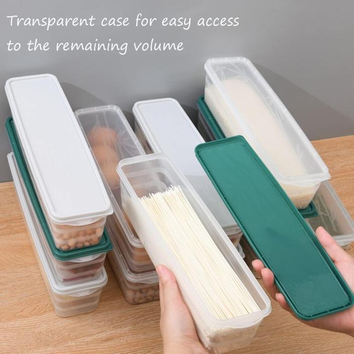 Toples Panjang Putih Makanan Food Container Box Plastik