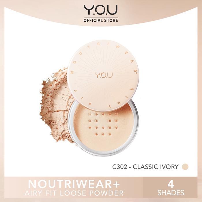 [PROMO RAYA] YOU Noutriwear Airy Fit+ Loose Powder C302 Classic Ivory - Bedak Tabur Tahan Lama