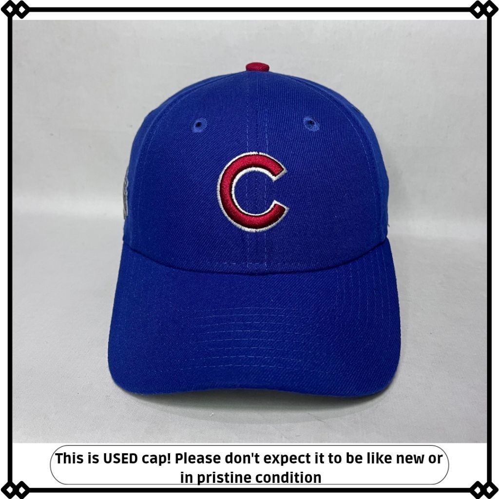 topi newera mlb chicago cubs worldseries original second unisex