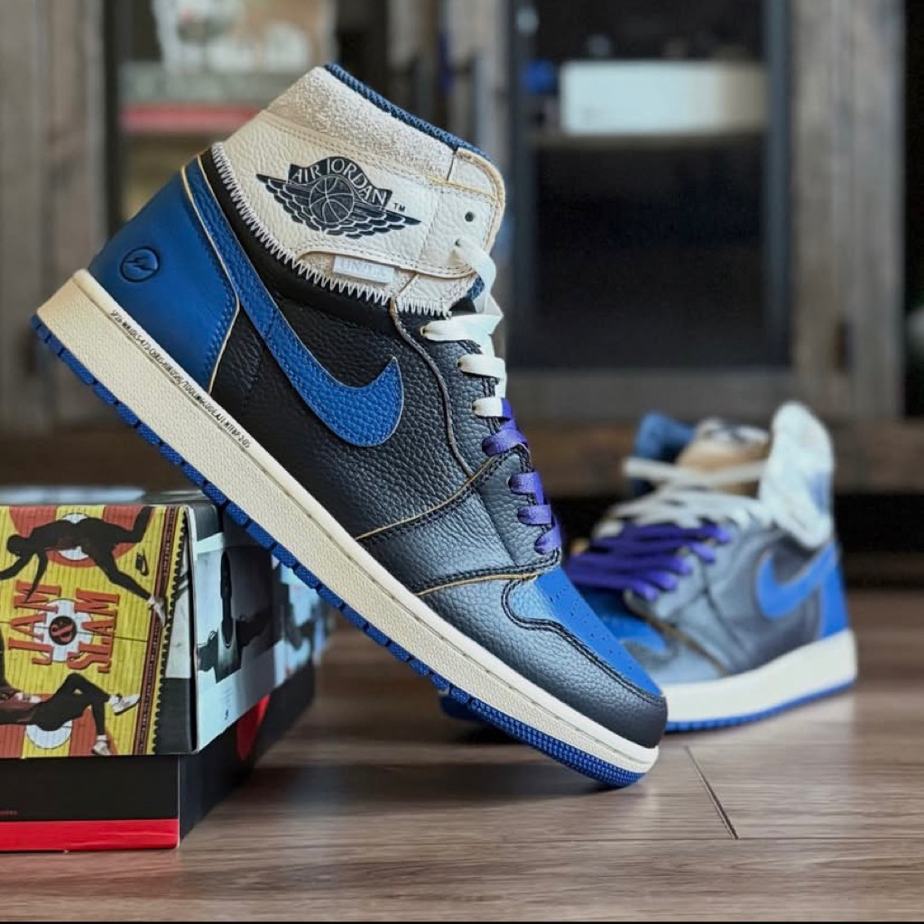 Sepatu Jordan x UNLA x Fragment sport royal