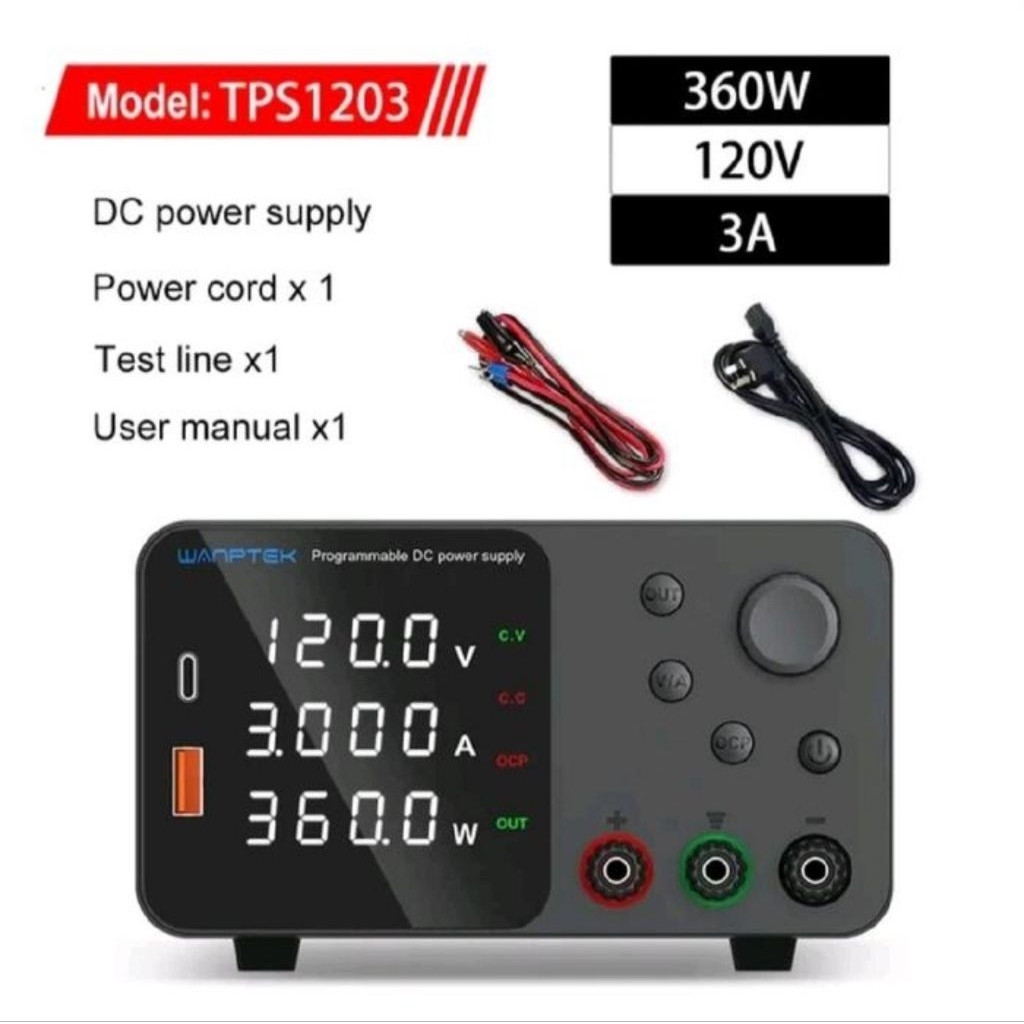 Power Supply Adjustable DC 120v Wanptek
