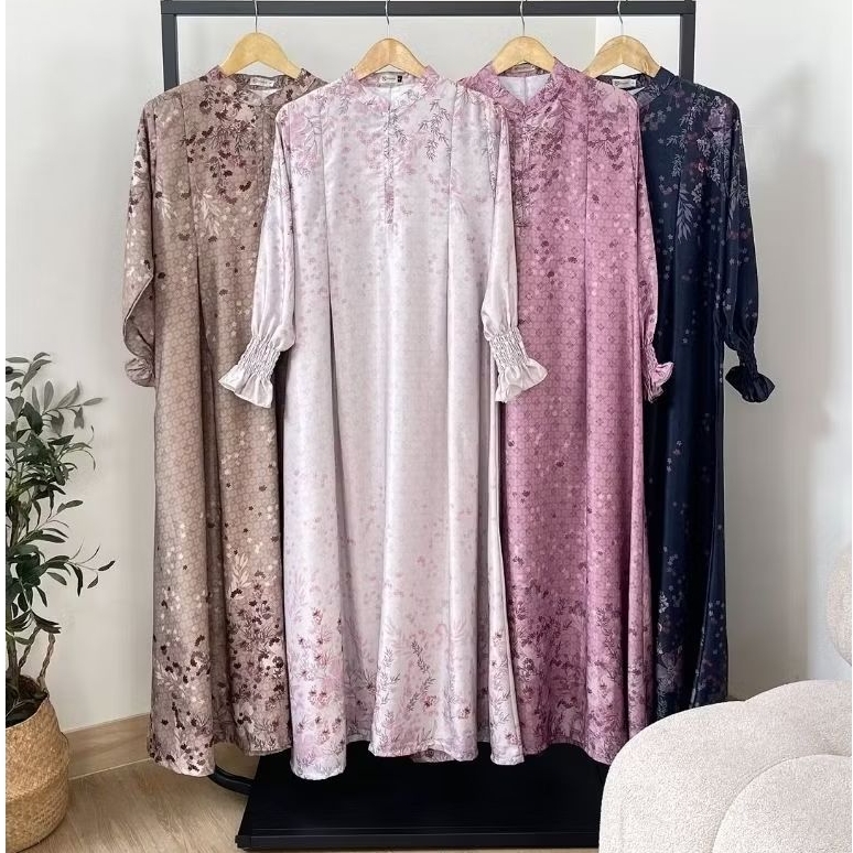Efabric - Seroja Dress - Dress Lebaran Exclusive - Dress Motif Cantik