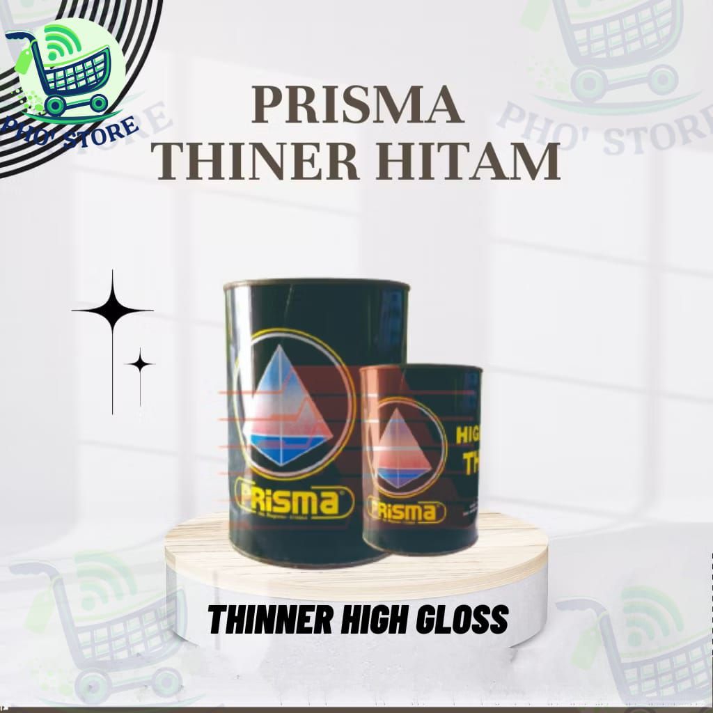 PRISMA THINNER HIGH GLOSS 4 LITER / THINNER HG / PRISMA THINNER HG KALENG HITAM