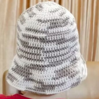 Handmade crochet bucket hat/ topi bucket hat rajut