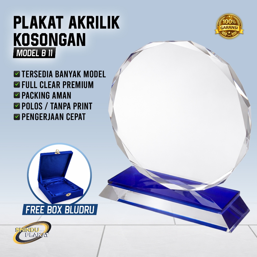 Plakat akrilik diamond 12sisi, Kosongan 15mm