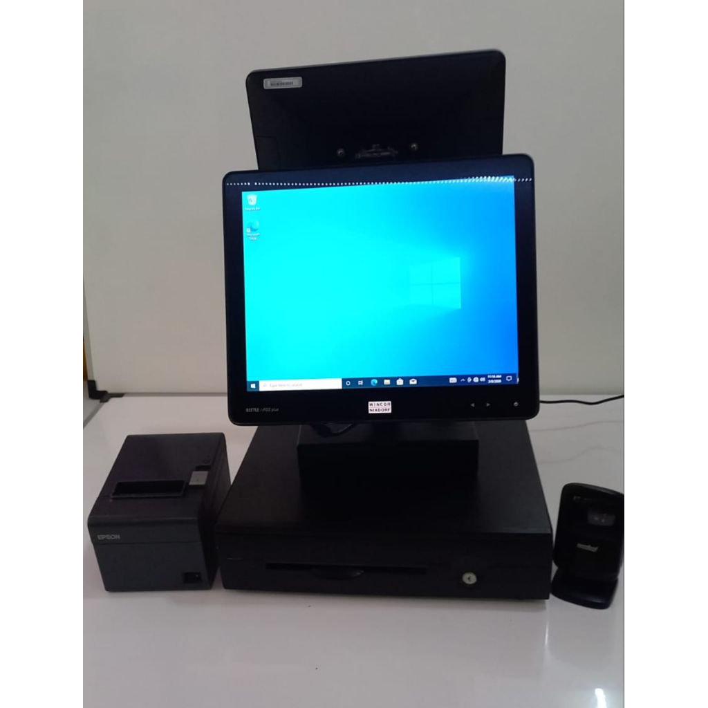 PAKET MESIN KASIR LENGKAP SIAP PAKAI – ALL IN ONE + SCANNER + PRINTER EPSON + LACI
