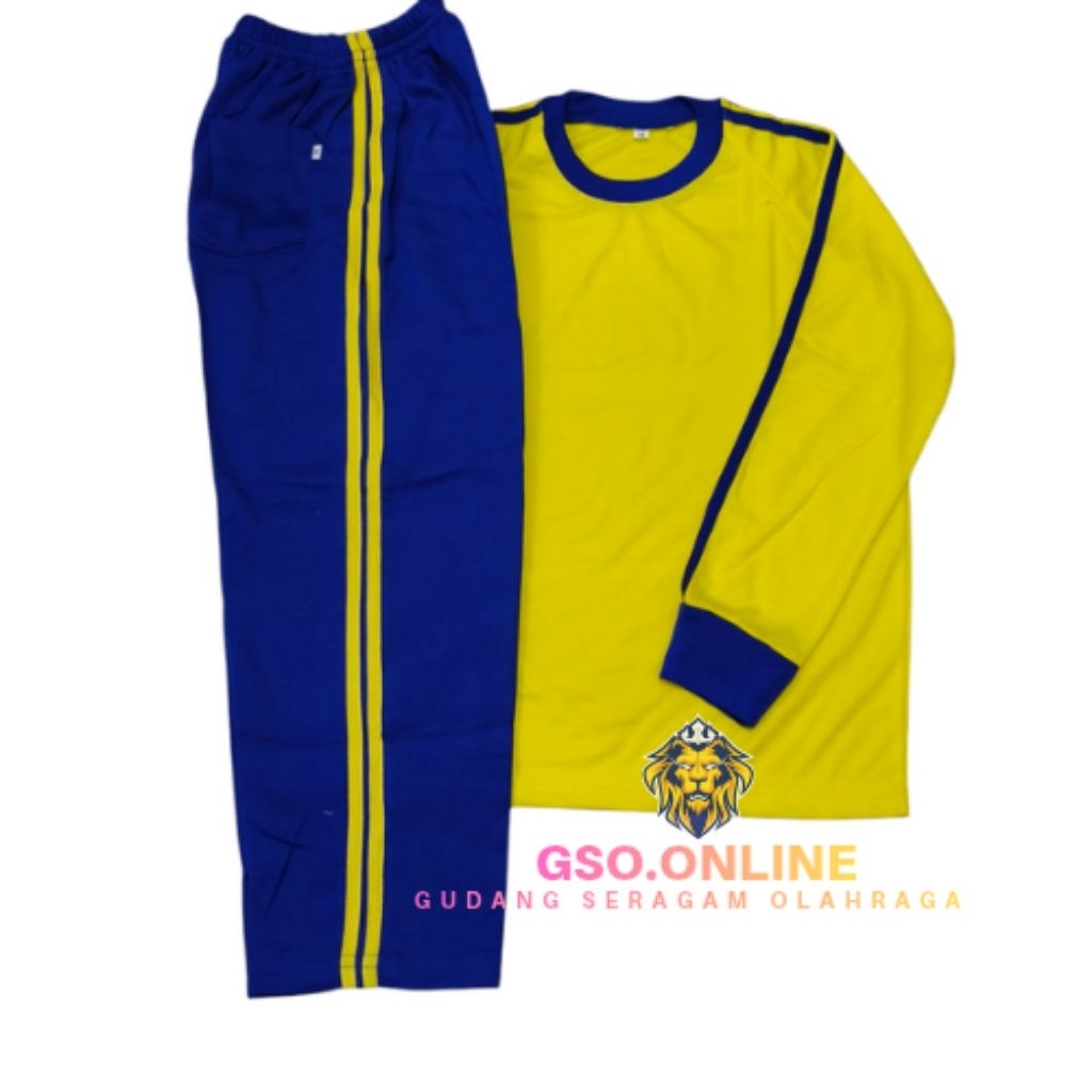 STELAN BAJU OLAHRAGA ANAK SEKOLAH SD TANGAN PANJANG/1.STEL