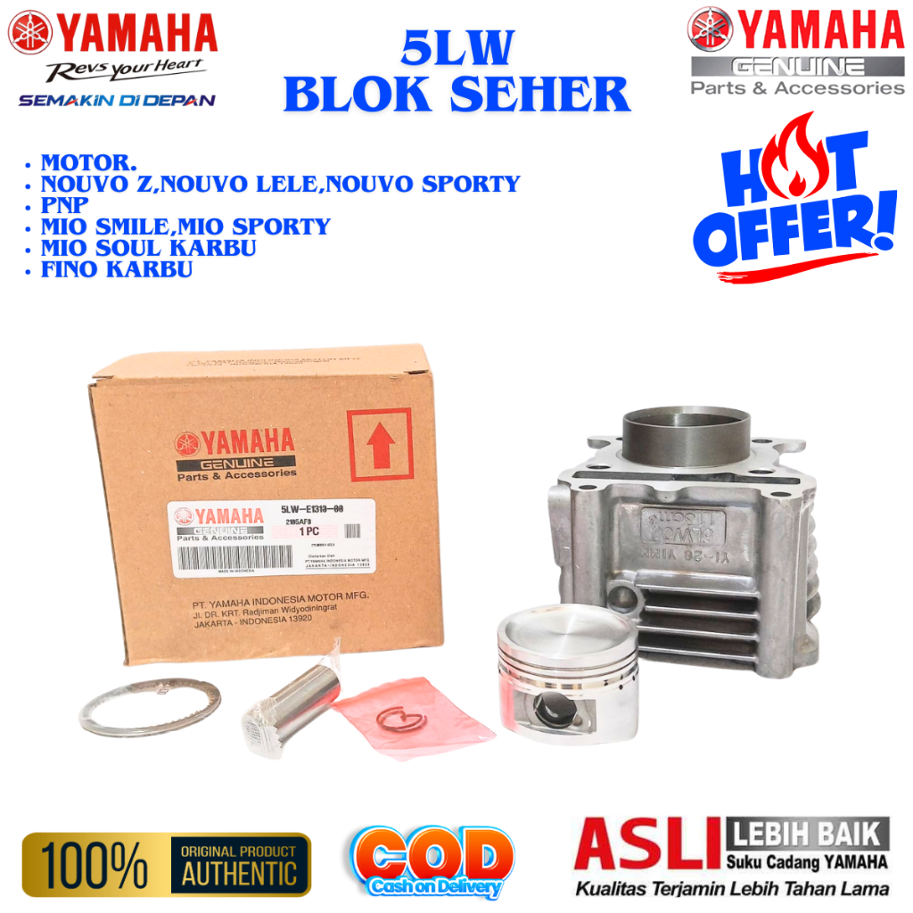 blok seher asli yamaha nouvo z,nouvo sporty,nouvo lele kode 5lw