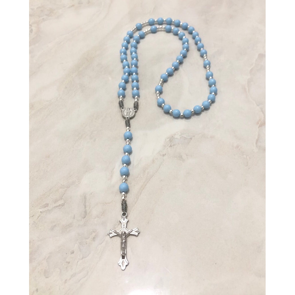 Rosario katolik tali 5 peristiwa rosario biru cantik premium