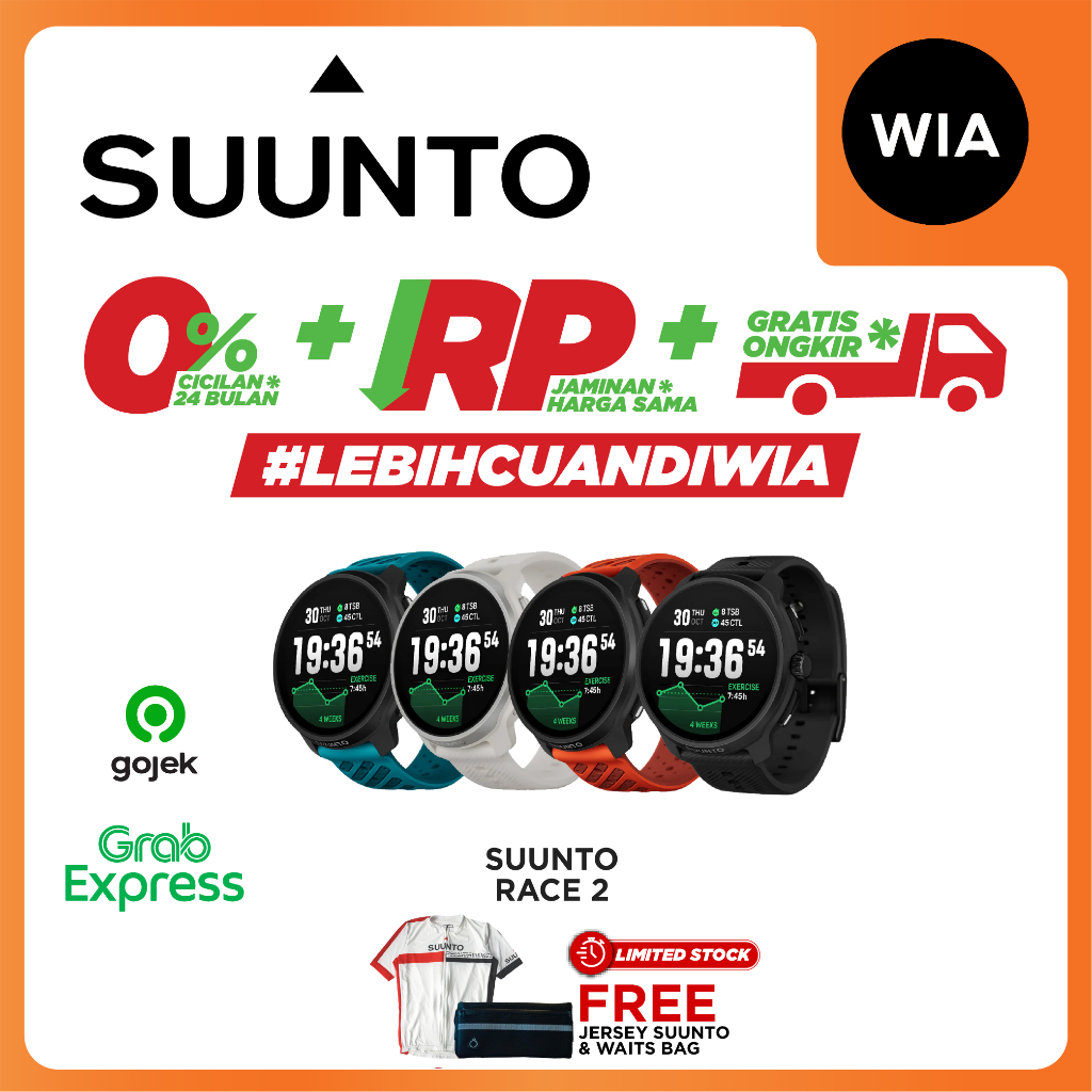 WIA Suunto Race 2 - Ultimate Preformance Watch Sportwatch GPS Premium Original