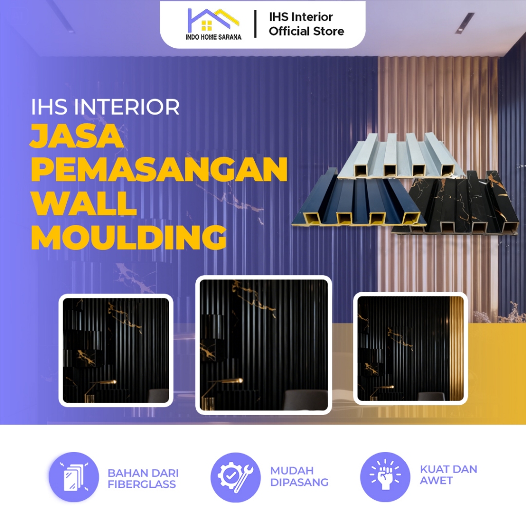 Jasa Interior Wall Moulding & Wall Panel Profesional, Solusi Pemasangan Rapi untuk Berbagai Jenis Ru