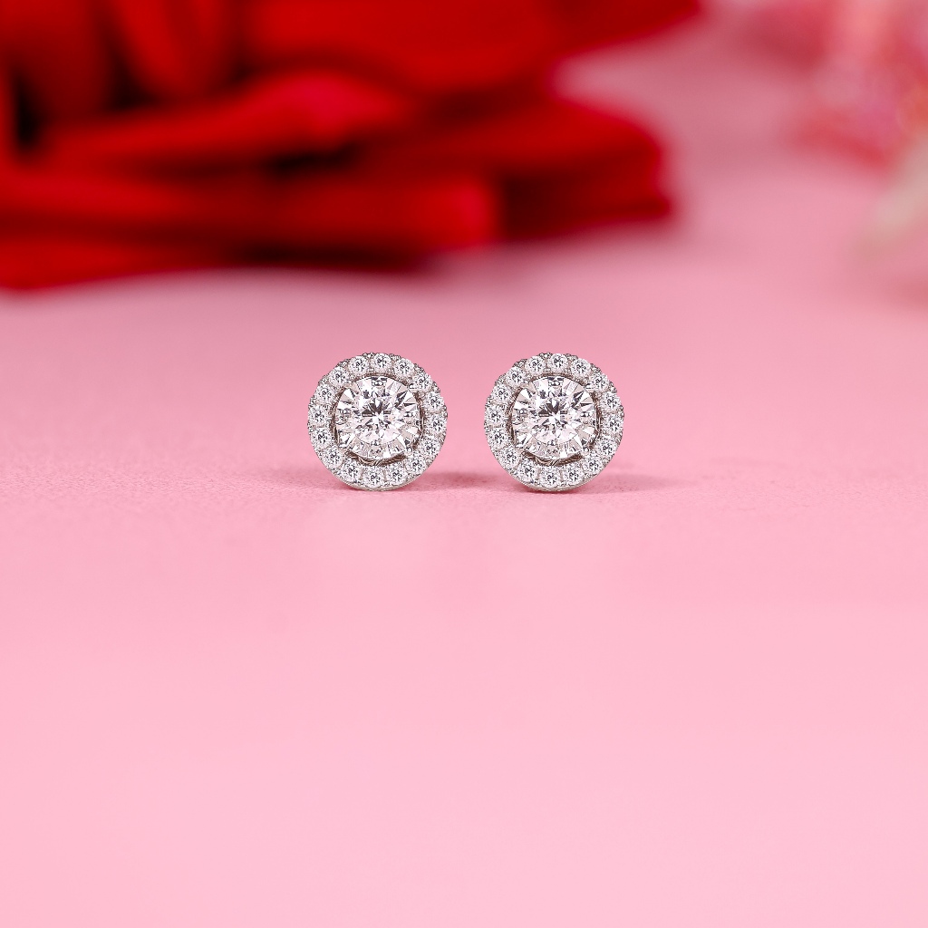 Anting Berlian Eropa Model Solitaire Setting - JB Berlian
