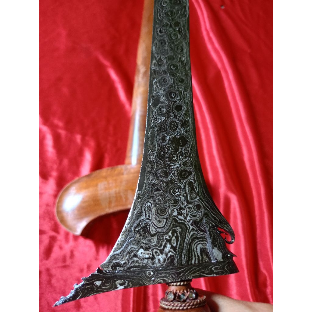 keris sempaner pamor bilah dan gonjo udanmas, peksi pamor puser bumi udan mas jumbo corok gagah