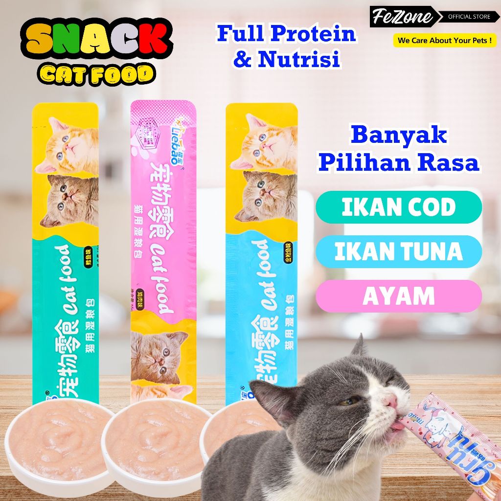 Cat Snack Nine Lives Creamy Nine Lives Pet Snack 15 gram | Snack Jilat Cemilan Kucing Anabul Cream F