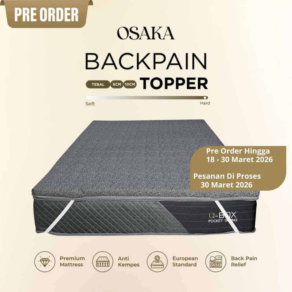 OSAKA BACK PAIN TOPPER / KASUR LANTAI ORTOPEDIC REBONDED R50