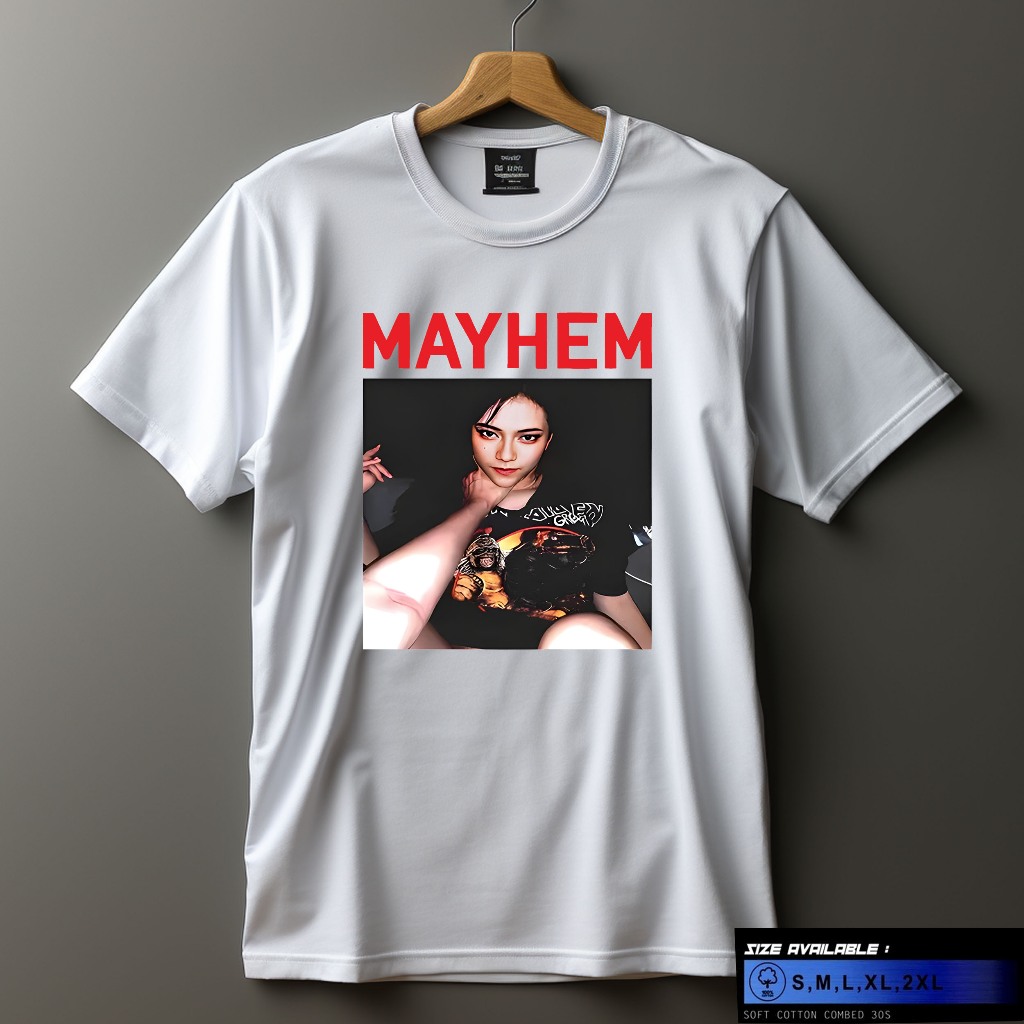 Tshirt Mayhem MariaOzawa Vintage Kaos Distro Pria Wanita