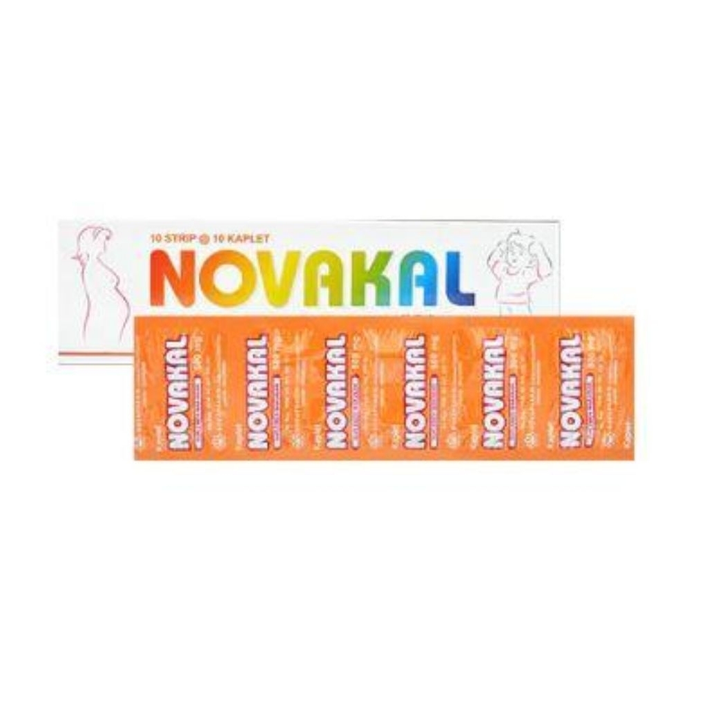 Novakal Suplemen Kalsium Novakal 500mg untuk Kesehatan Tulang dan Gigi