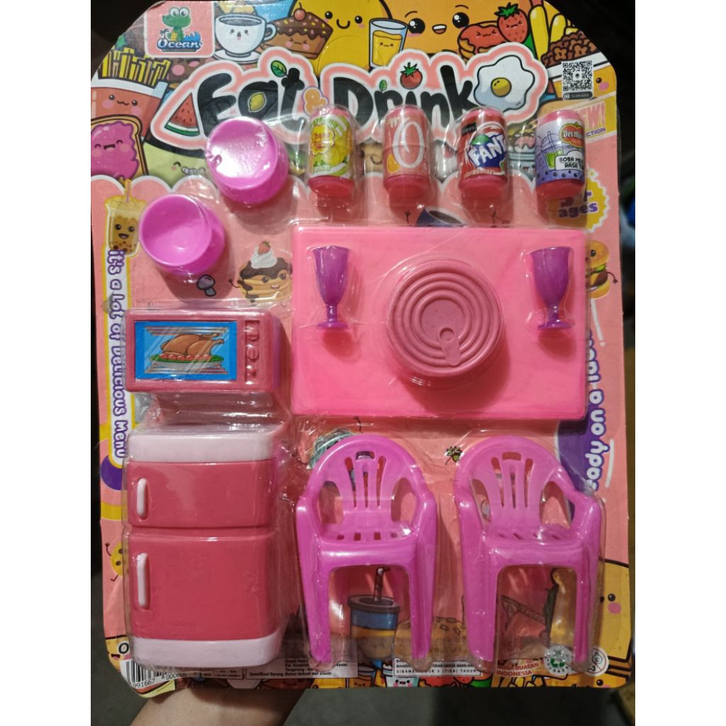 Mainan Anak Plastik Makan Minum