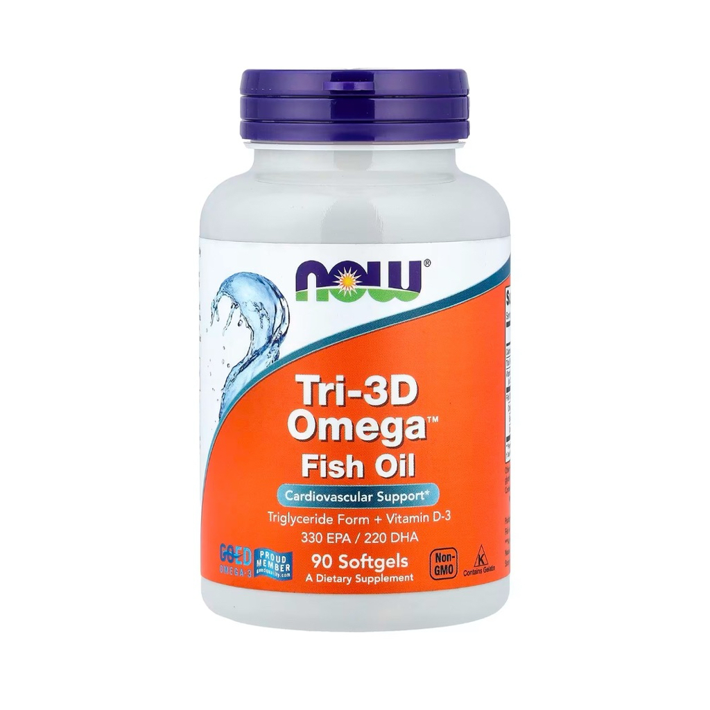 NOW Foods, Tri-3D Omega™ Fish Oil, 90 Softgels