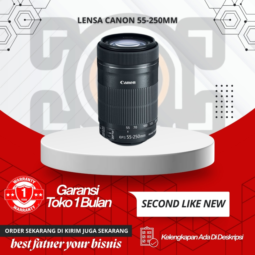 LENSA CANON 55-250MM Lensa tele 55-250 is Lensa telle canon