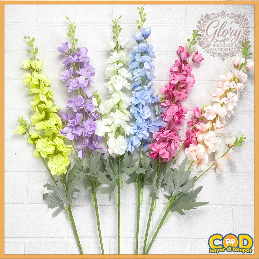 Artificial Flocking Hyacinth SnapDragon Bunga Palsu Sedap Malam Plastik