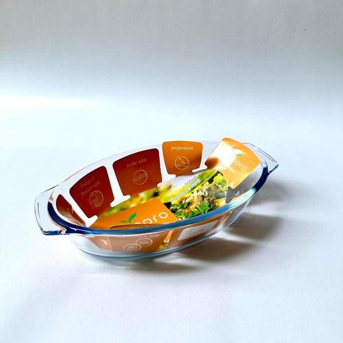 Loyang Panggang Kaca Oval Baking Tray  1Pcs