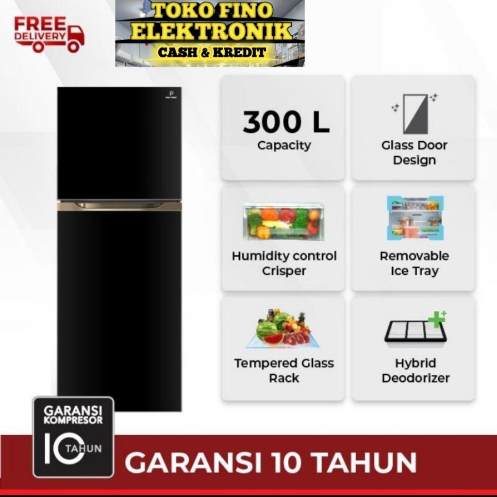 POLYTRON JUMBO 300L 350L PRM 430X / PRM 490X KULKAS 2PINTU