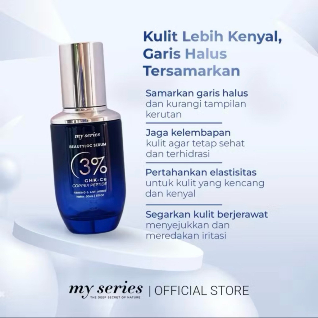(ORI SIAP KIRIM)MY SERIES BEAUTYLOC SERUM 3% GHK-CU COPPER PEPTIDE