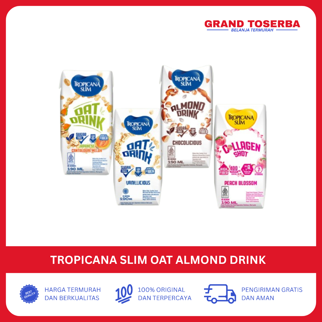Tropicana Slim Oat Drink/Almond Drink 190ml