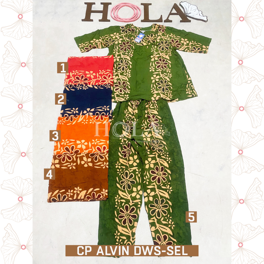 HOLA_FASH | B-Setelan Cp Alvin Dewasa tangan 3/4 , Setelan Batik, Homie oneset, setcel rumah adem, o