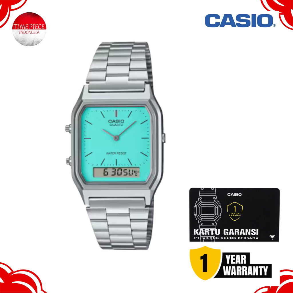 CASIO VINTAGE AQ-230A-2A2MQYDF / CASIO AQ230A-2A2 ORIGINAL & GARANSI