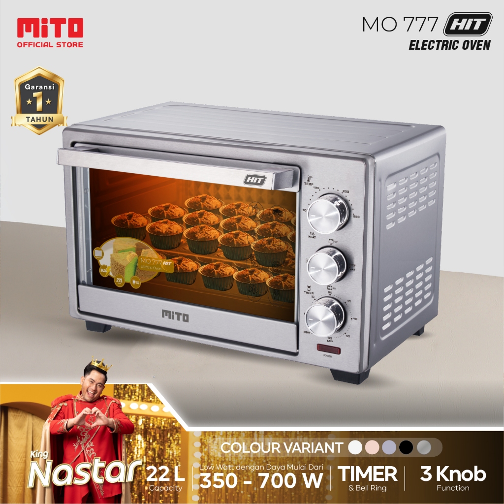 MITO Oven Listrik Hit MO777 22L Pemanggang Kue