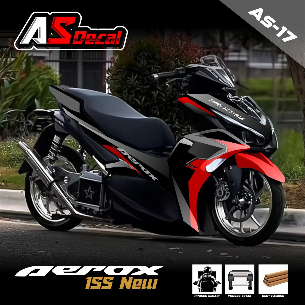 (BISA COD) Decal Sticker Full Body Yamaha Aerox NEW - Stiker Decal Aerox NEW Full Body AS.17