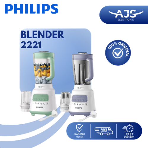Blender Plastik Philips 2 liter HR 2221