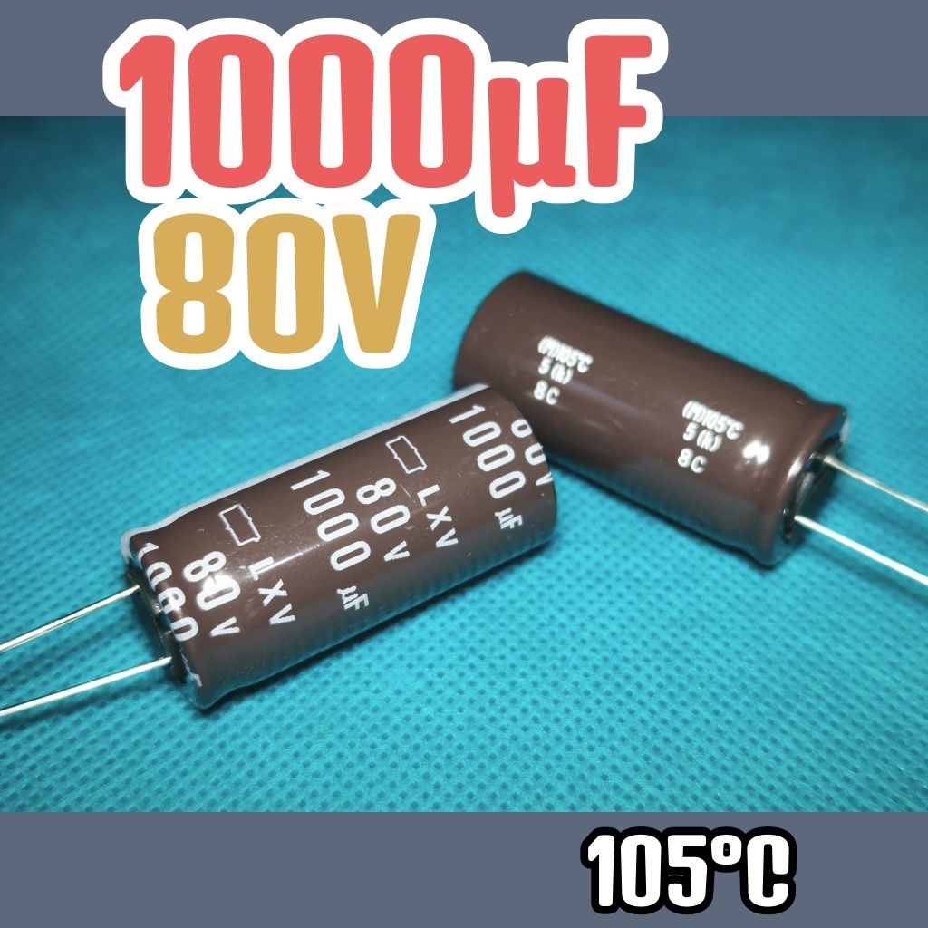 Kapasitor capasitor elko elco 80v 1000uf 100v 1000 uf 80 v 80volt 1000uF ORIGINAL