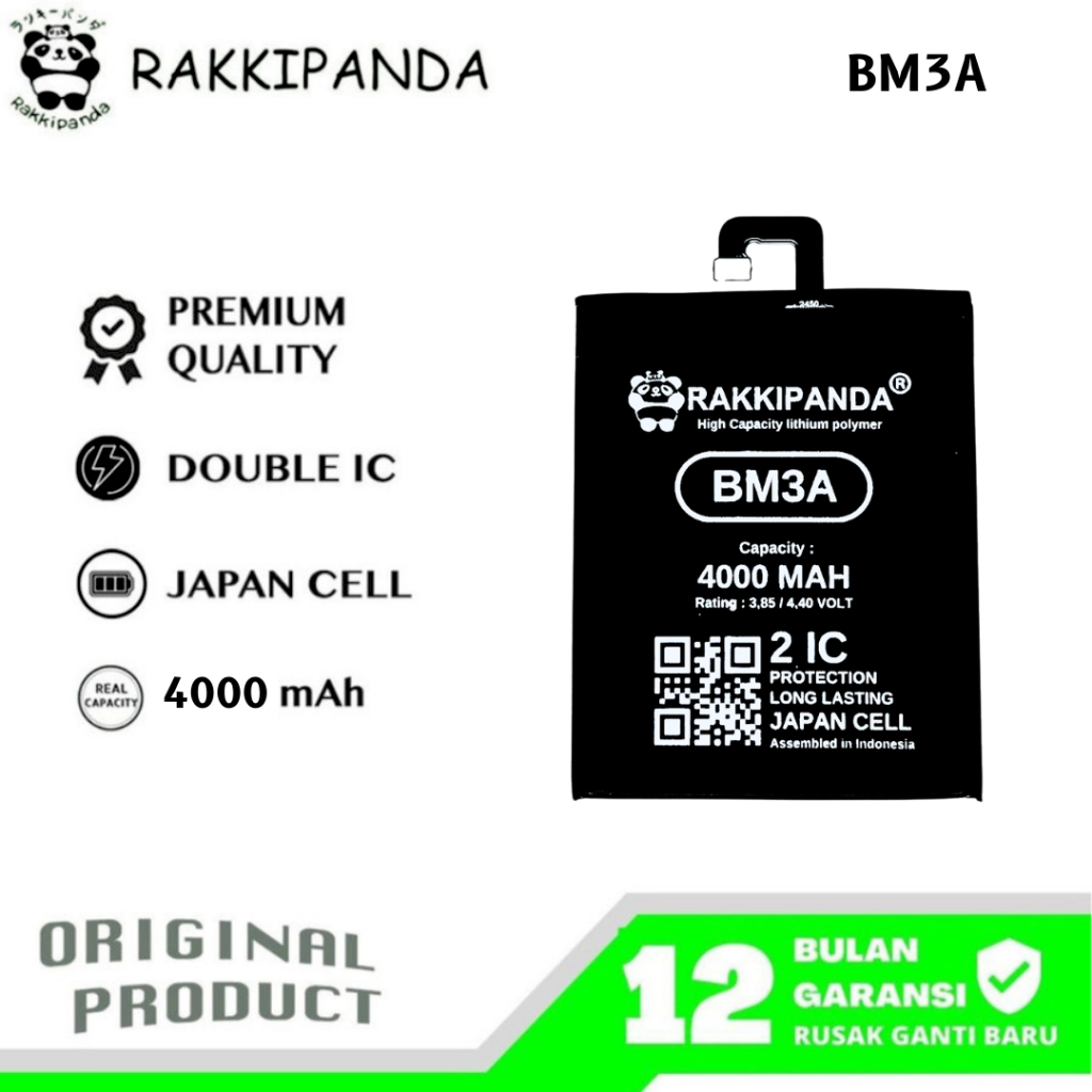 RakkiPanda - BM3A Mi Note 3 Batre Batrai Baterai