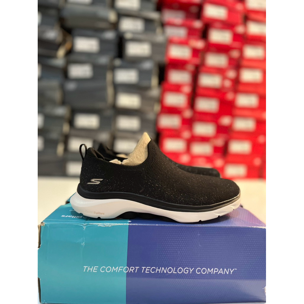 SKECHERS Go Walk 7 Women Shoes - Black Rose Gold