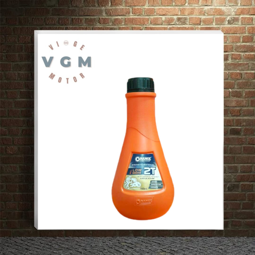 (VGM) ORANGE OLI SAMPING 2TAK SMOKELESS WANGI 700ML ||  oli samping 2 tak