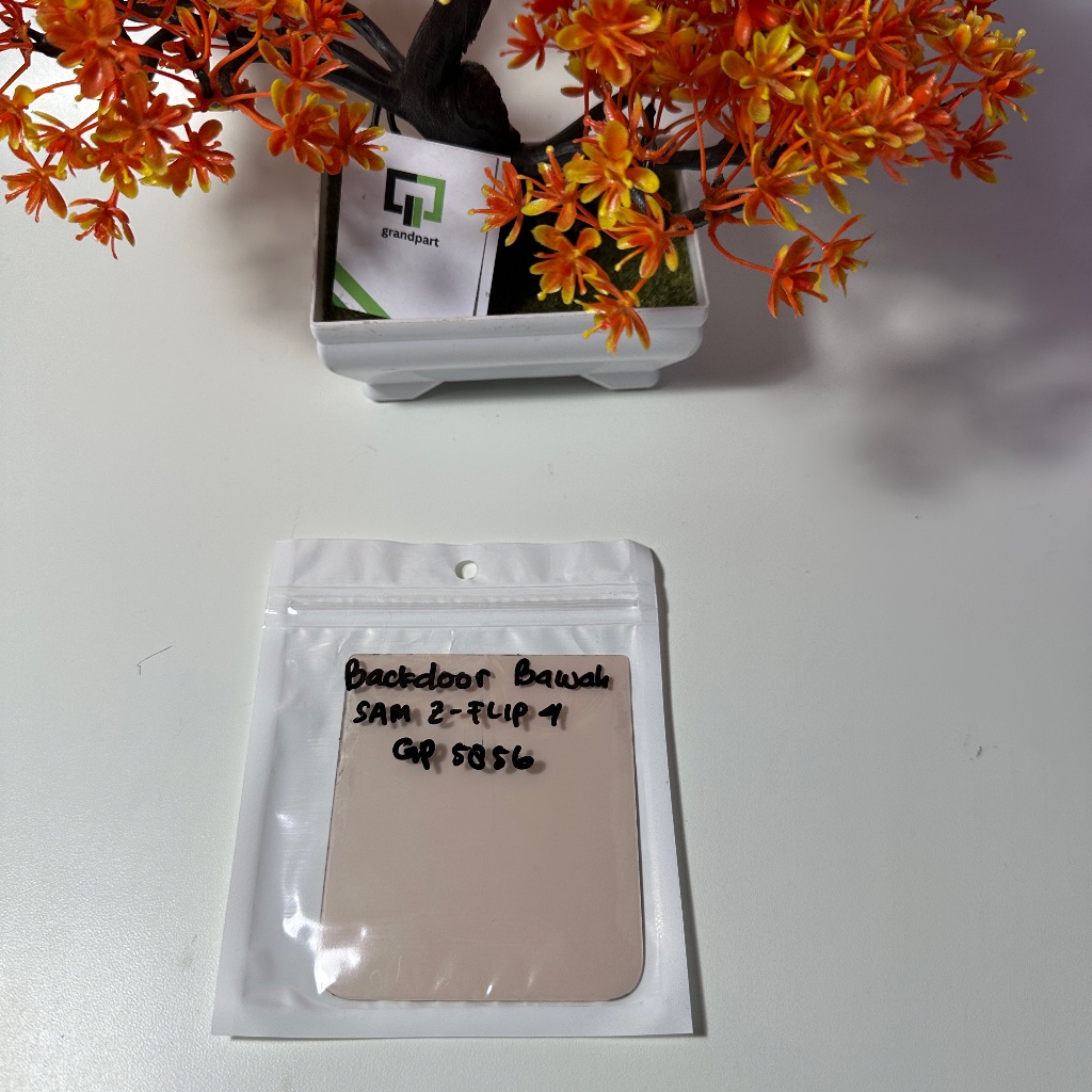 BACKDOOR SAMSUNG Z FLIP 4 BAWAH WARNA PINK GOLD