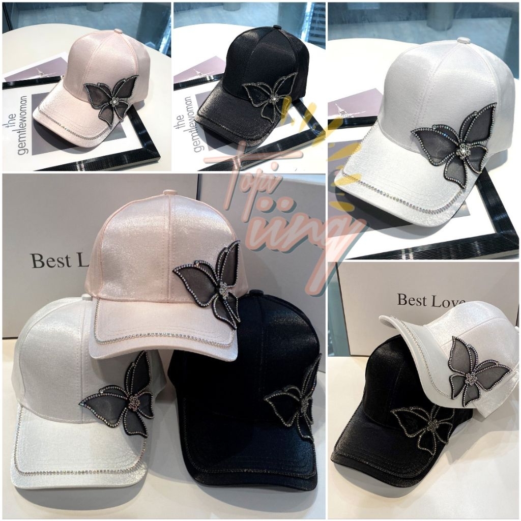 Topi Wanita Baseball Model Jepang Korea Putih A60 - Desain Modern dan Nyaman