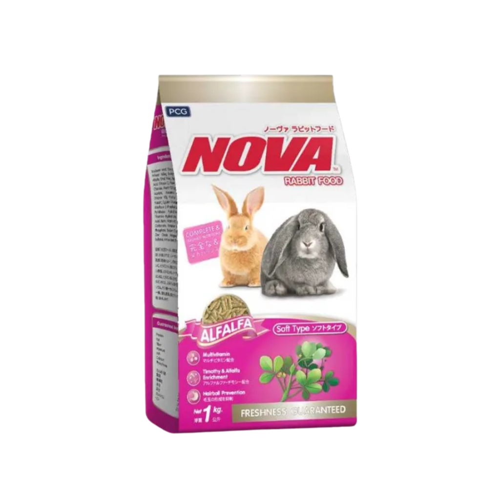 NOVA Rabbit Alfafa 1kg, Makanan Pakan Kelinci